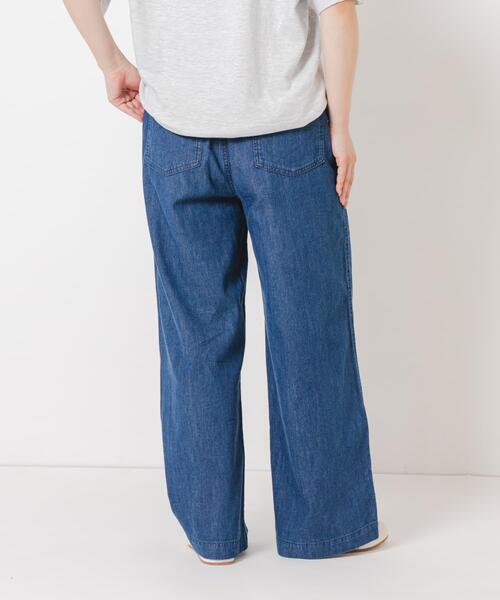 URBAN RESEARCH Sonny Label（アーバンリサーチサニーレーベル）の「デニムベイカーイージーパンツ（デニムパンツ・レディース・インディゴブルー/ライトインディゴブルー・36/38）」の12枚目の写真