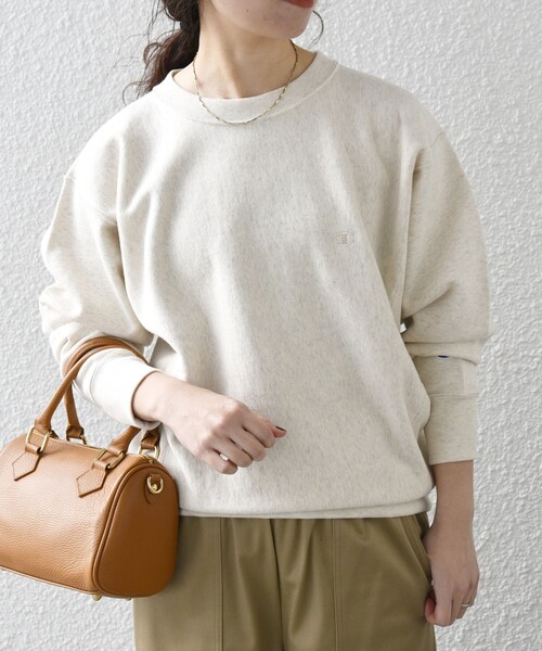 Champion(チャンピオン)の「【SHIPS any別注】Champion: リバースウィーブ(R) STANDARD スウェット◇(スウェット・メンズ・グレー/ナチュラル・SMALL/MEDIUM/LARGE/X-LARGE)」の9枚目の写真