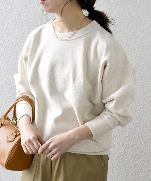 Champion(チャンピオン)の「【SHIPS any別注】Champion: リバースウィーブ(R) STANDARD スウェット◇(スウェット・メンズ・グレー/ナチュラル・SMALL/MEDIUM/LARGE/X-LARGE)」の11枚目の写真