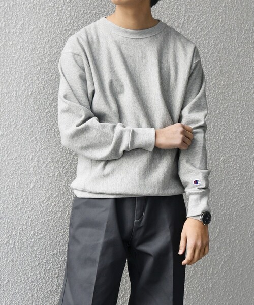 Champion(チャンピオン)の「【SHIPS any別注】Champion: リバースウィーブ(R) STANDARD スウェット◇(スウェット・メンズ・グレー/ナチュラル・SMALL/MEDIUM/LARGE/X-LARGE)」の17枚目の写真