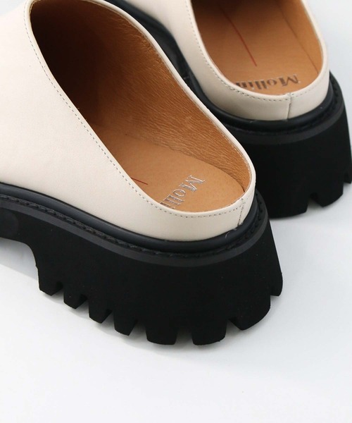 Mollini(モリーニ)の「レザースリッポン(スリッポン・レディース・アイボリー/ブラック・38/36/37)」の8枚目の写真