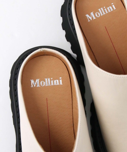 Mollini(モリーニ)の「レザースリッポン(スリッポン・レディース・アイボリー/ブラック・38/36/37)」の9枚目の写真