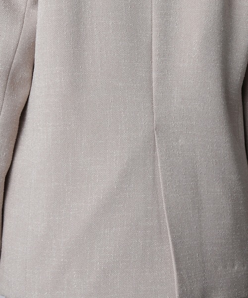 ROSE BUD（ローズバッド）の「(CREOLME)COLLARLESS DOUBLE JACKET（ノーカラージャケット・レディース・ブラック/ベージュ・S/M）」の15枚目の写真