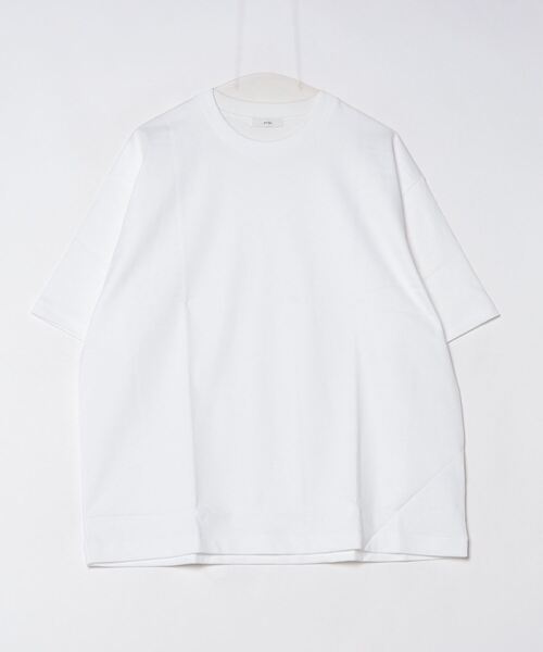 ATON(エイトン)の「【ATON】 12/- AIR SPINNING LOOSE FIT T-SHIRT(Tシャツ/カットソー・メンズ・ブラック/ホワイト・4)」の2枚目の写真