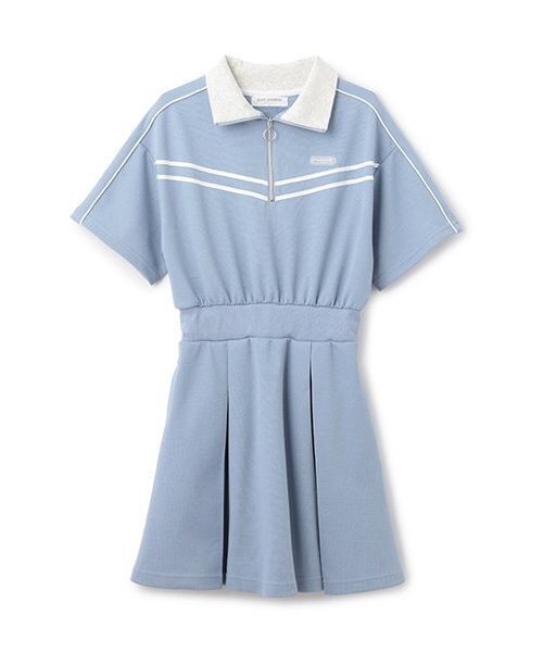 pom ponette junior(ポンポネットジュニア)の「ハーフZIPカットワンピース(ワンピース・キッズ・ネイビー/ブルー・M:150cm/L:160cm/S:140cm/LL(165cm))」の1枚目の写真