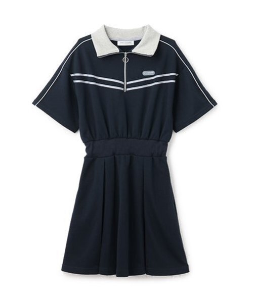 pom ponette junior(ポンポネットジュニア)の「ハーフZIPカットワンピース(ワンピース・キッズ・ネイビー/ブルー・M:150cm/L:160cm/S:140cm/LL(165cm))」の6枚目の写真