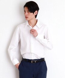 THE SHOP TK  | ドレスへリンボンシャツ(ビジネスシャツ)