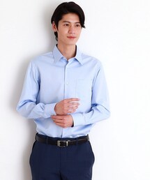 THE SHOP TK  | ドレスへリンボンシャツ(ビジネスシャツ)