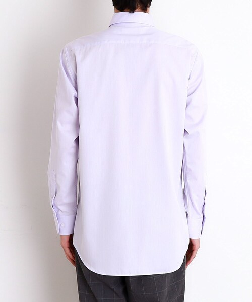 THE SHOP TK （ザ ショップ ティーケー ）の「ドレスへリンボンシャツ（ビジネスシャツ・メンズ・サックスブルー/オフホワイト/パープル・01/02/03/04）」の13枚目の写真