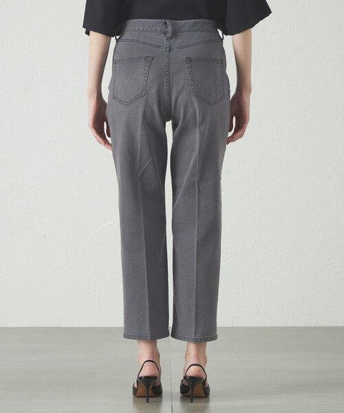 CAST:(キャストコロン)の「【美シルエット】クロップドストレッチデニム(デニムパンツ・レディース・ブラック・L/XS/M/S)」の10枚目の写真