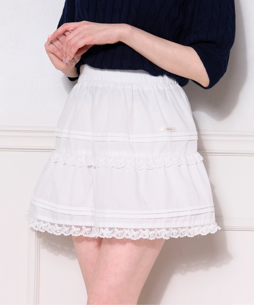 セール】リボンレースフリルミニスカート（スカート）｜apres jour