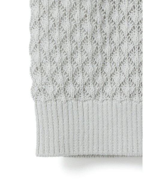 【MidiUmi】メッシュ　ニットベスト　カーディガン　グレー MidiUmi メッシュニットベスト｜ MARcourt ONLINE STORE