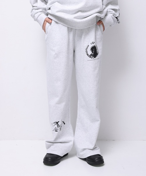 Common Noun(コモン ナウン)の「“HORSE” Tsuguya Ishii スウェットパンツ(スウェットパンツ・レディース・ブラウン/杢グレー・M/L)」の2枚目の写真