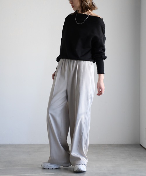 ボンディングオフショルスウェット LILY BROWN｜ボンディングオフショルスウェット | Rakuten