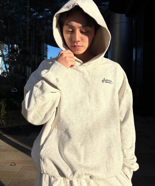 Glanss(グランス)の「Glanss logo sweat parker(パーカー・メンズ・ネイビー/グレー・MEDIUM/LARGE)」の11枚目の写真