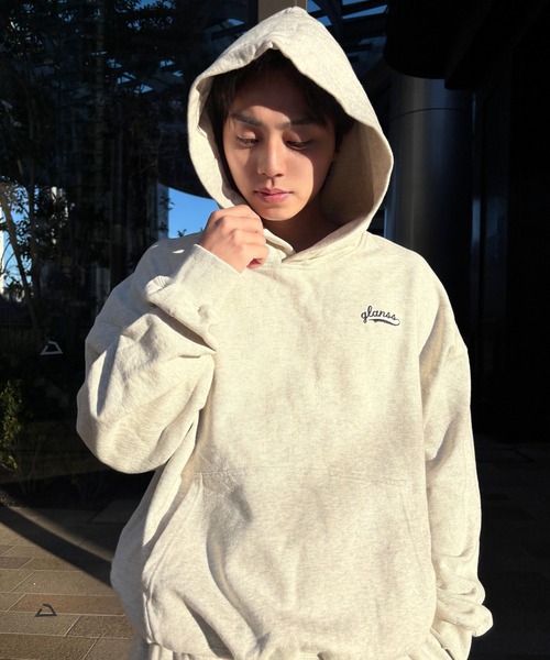 Glanss(グランス)の「Glanss logo sweat parker(パーカー・メンズ・ネイビー/グレー・MEDIUM/LARGE)」の10枚目の写真