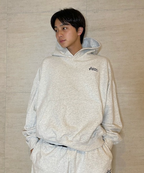 Glanss(グランス)の「Glanss logo sweat parker(パーカー・メンズ・ネイビー/グレー・MEDIUM/LARGE)」の6枚目の写真