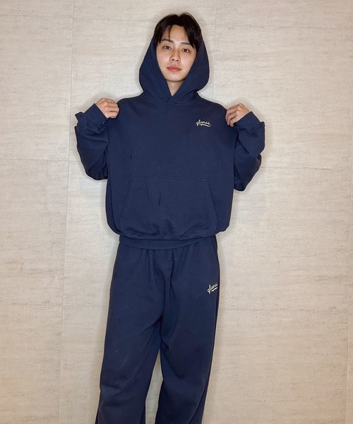 Glanss(グランス)の「Glanss logo sweat parker(パーカー・メンズ・ネイビー/グレー・MEDIUM/LARGE)」の20枚目の写真