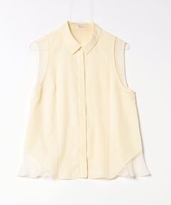 シアータックパフブラウス　PNK 0サイズ シアータックパフブラウス PNK 0サイズ シアータックパフ