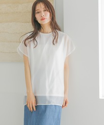 シアーカバーフレンチスリーブTシャツ  315365