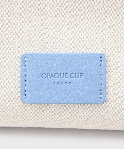 OPAQUE.CLIP(オペークドットクリップ)の「◆【2WAY】キャンバストリミングトートバッグ(トートバッグ・レディース・ブラック/シルバー/ブルー・00)」の19枚目の写真