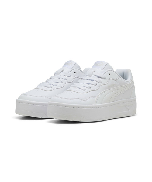 PUMA(プーマ)の「PUMA プーマ ウィメンズ コート ラリー SKYE スニーカー(スニーカー・レディース・ホワイト/ホワイト×ピンク/ホワイト×ブラック・22.0cm/26.0cm/25.5cm/23.5cm/23.0cm/22.5cm/25.0cm/24.5cm/24.0cm)」の4枚目の写真