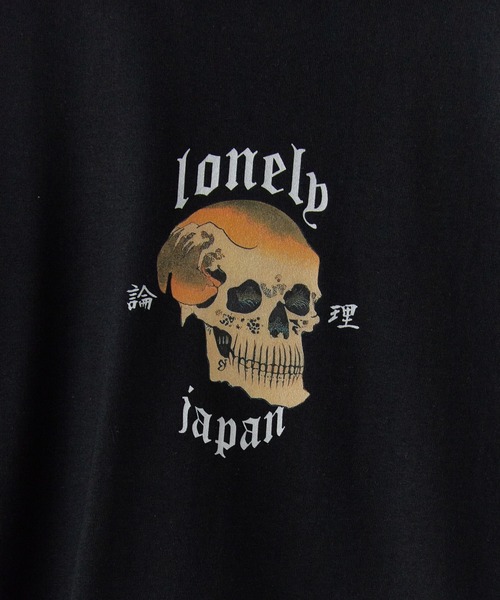 LONELY/論理（ロンリー）の「LONELY(論理)/ロンリー DOKURO LONELY LONG SLEEVE 長袖Tシャツ ロンT（Tシャツ/カットソー・メンズ・ホワイト/ブラック・M/L/XL）」の3枚目の写真