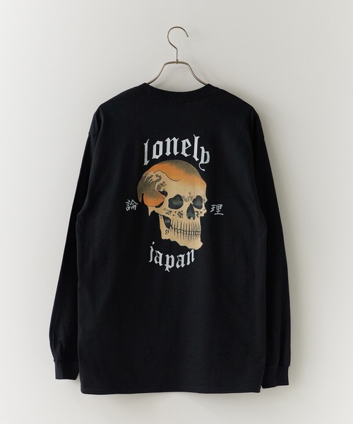 LONELY/論理（ロンリー）の「LONELY(論理)/ロンリー DOKURO LONELY LONG SLEEVE 長袖Tシャツ ロンT（Tシャツ/カットソー・メンズ・ホワイト/ブラック・M/L/XL）」の8枚目の写真