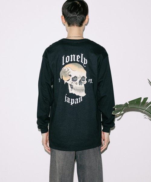 LONELY/論理（ロンリー）の「LONELY(論理)/ロンリー DOKURO LONELY LONG SLEEVE 長袖Tシャツ ロンT（Tシャツ/カットソー・メンズ・ホワイト/ブラック・M/L/XL）」の10枚目の写真