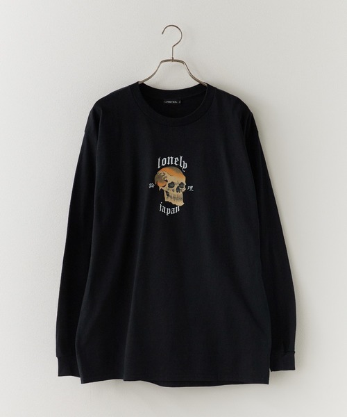 LONELY/論理（ロンリー）の「LONELY(論理)/ロンリー DOKURO LONELY LONG SLEEVE 長袖Tシャツ ロンT（Tシャツ/カットソー・メンズ・ホワイト/ブラック・M/L/XL）」の11枚目の写真