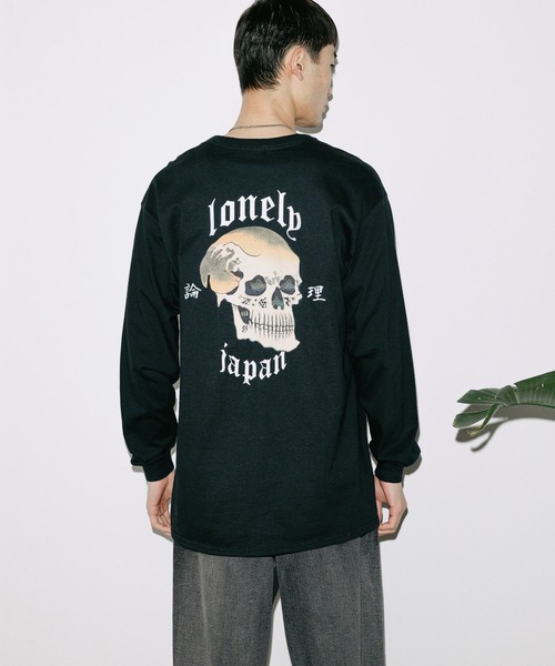 LONELY/論理（ロンリー）の「LONELY(論理)/ロンリー DOKURO LONELY LONG SLEEVE 長袖Tシャツ ロンT（Tシャツ/カットソー・メンズ・ホワイト/ブラック・M/L/XL）」の14枚目の写真