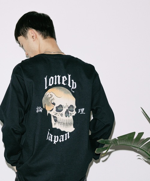 LONELY/論理（ロンリー）の「LONELY(論理)/ロンリー DOKURO LONELY LONG SLEEVE 長袖Tシャツ ロンT（Tシャツ/カットソー・メンズ・ホワイト/ブラック・M/L/XL）」の21枚目の写真