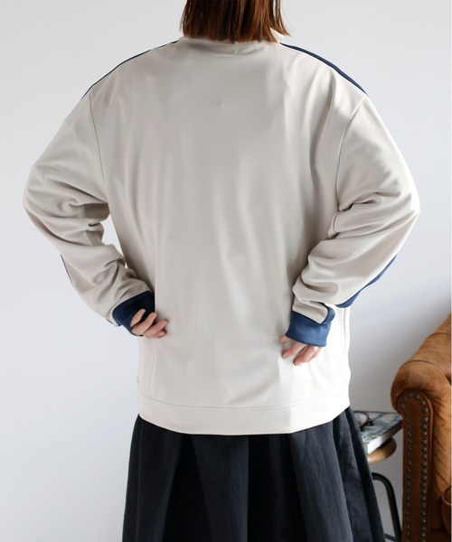 NEW BALANCE（ニューバランス）の「【New balance】ニットトラックジャケット（ブルゾン・レディース・ベージュ/ネイビー・S）」の20枚目の写真