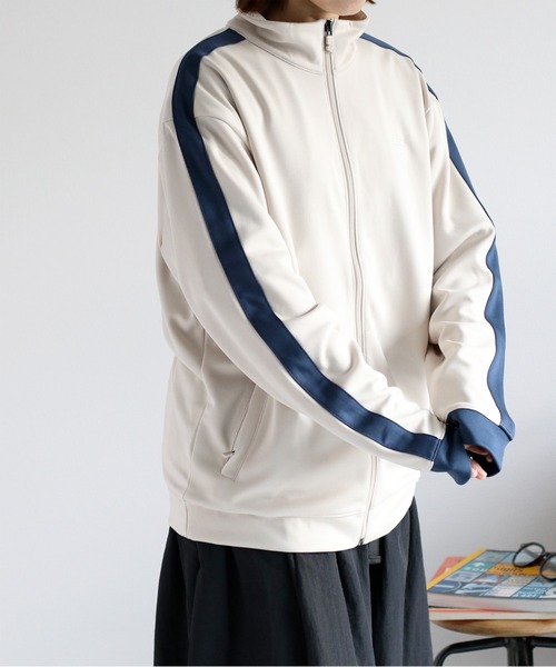 NEW BALANCE（ニューバランス）の「【New balance】ニットトラックジャケット（ブルゾン・レディース・ベージュ/ネイビー・S）」の22枚目の写真