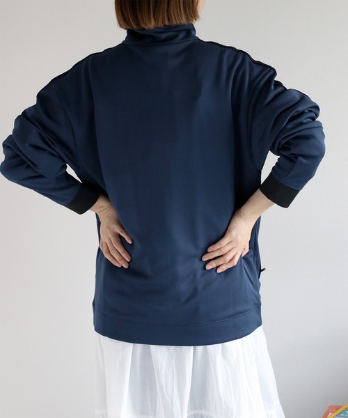 NEW BALANCE（ニューバランス）の「【New balance】ニットトラックジャケット（ブルゾン・レディース・ベージュ/ネイビー・S）」の5枚目の写真