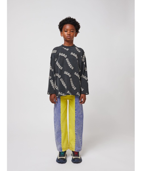 BOBO CHOSES(ボボショーズ)の「Wavy Bobo Choses all over T-sh(Tシャツ/カットソー・キッズ・ブラック・100/110/120/130/140)」の8枚目の写真
