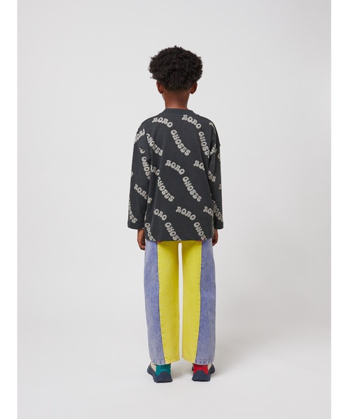 BOBO CHOSES(ボボショーズ)の「Wavy Bobo Choses all over T-sh(Tシャツ/カットソー・キッズ・ブラック・100/110/120/130/140)」の9枚目の写真