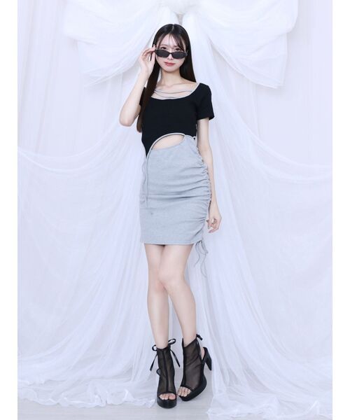 EATME（イートミー）の「カットアウトカットワンピース（ワンピース・レディース・ホワイト/ブラック・FREE）」の15枚目の写真