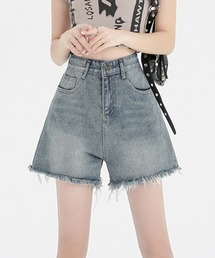 カットオフデニムショートパンツ