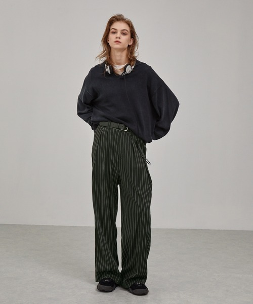 バルーンシルエット ディープタックワイドパンツ EMMA CLOTHES