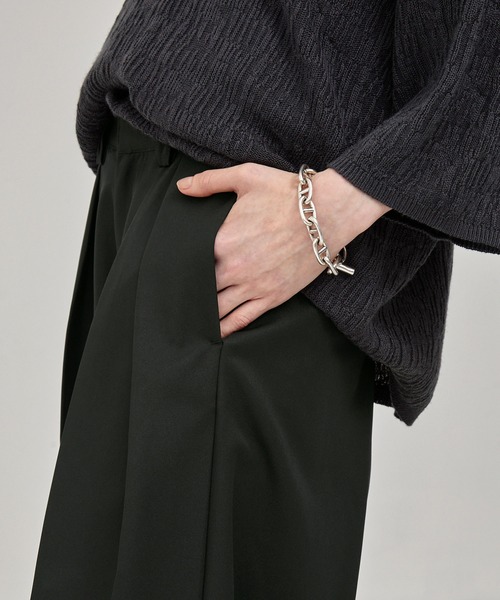 EMMA CLOTHES（エマクローズ）の「バルーンシルエット ディープタックワイドパンツ（スラックス・メンズ・ブラック系/ブラック/ライトグレー/ナチュラル/グレー系・S/M/L）」の21枚目の写真