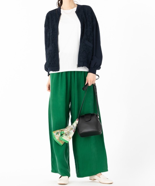 aunt lily（アントリリー）の「レースコンビコンシャススリーブブルゾン（ブルゾン・レディース・ネイビー・M/LL/L）」の6枚目の写真