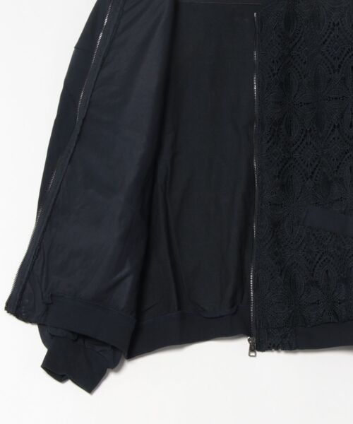 aunt lily（アントリリー）の「レースコンビコンシャススリーブブルゾン（ブルゾン・レディース・ネイビー・M/LL/L）」の5枚目の写真