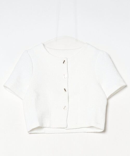 gossip！ロサンゼルス（ゴシップロサンゼルス）の「Y2K サマーツイードジャケットブラウス [3color]（シャツ/ブラウス・レディース・ライトブルー/ブラック/オフホワイト・FREE）」の18枚目の写真