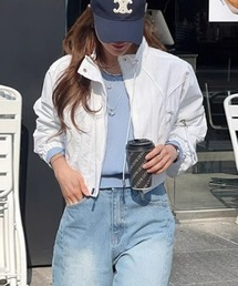 ampm（エーエムピーエム）の「トレンドカラーショート丈ミリタリーブルゾン（ブルゾン）」