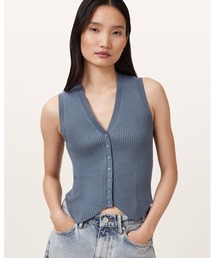 ALLSAINTS（オールセインツ）の「CRUZ RIBBED KNITTED WAISTCOAT | CRUZ リブ ニット ウエストコート（ベスト）」