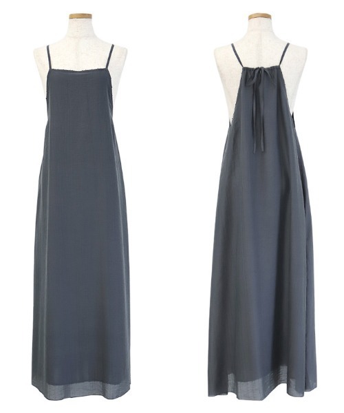 select MOCA Et(セレクトモカエト)の「【Et】Reversible Multi-Way Camisole One-piece(ワンピース・レディース・ブラック/ライトグレー・FREE)」の20枚目の写真