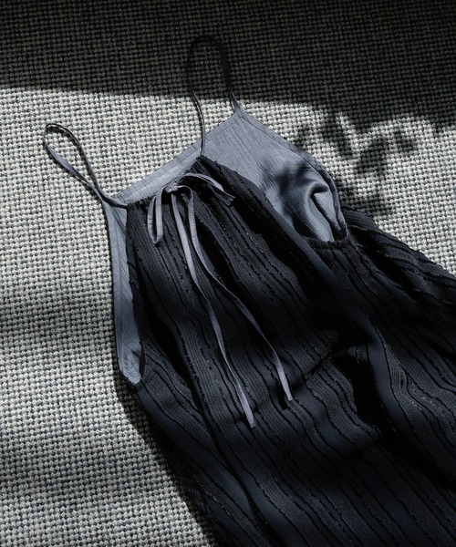 select MOCA Et(セレクトモカエト)の「【Et】Reversible Multi-Way Camisole One-piece(ワンピース・レディース・ブラック/ライトグレー・FREE)」の13枚目の写真