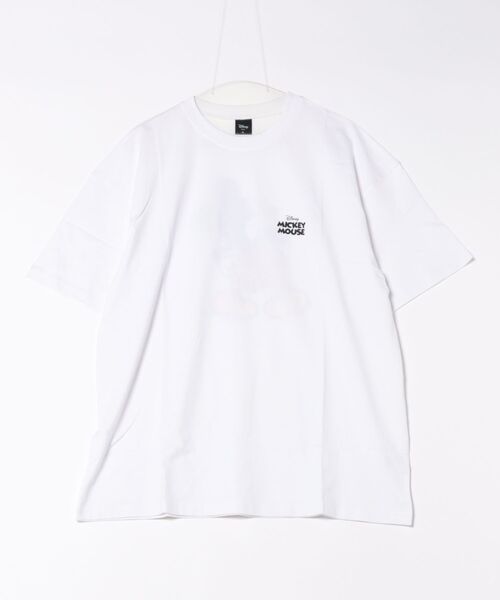 MICKEY MOUSE(ミッキーマウス)の「【MICKEY】オーバーサイズ プリント 半袖Tシャツ(Tシャツ/カットソー・メンズ・グレー/グレー系/ホワイト/ベージュ/ホワイト系・MEDIUM/LARGE/X-LARGE)」の3枚目の写真