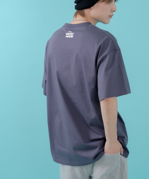 MICKEY MOUSE(ミッキーマウス)の「【MICKEY】オーバーサイズ プリント 半袖Tシャツ(Tシャツ/カットソー・メンズ・グレー/グレー系/ホワイト/ベージュ/ホワイト系・MEDIUM/LARGE/X-LARGE)」の8枚目の写真